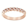 thumbnail image 1 of AFFY Natural Diamond Vintage Engagement Wedding Ring In 14k Solid Rose Gold (0.1 Ct),Ring Size-8.5, 1 of 1