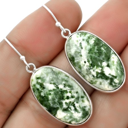 Natural Dioptase 925 Sterling Silver Earrings Jewelry E-1001 SDE66701