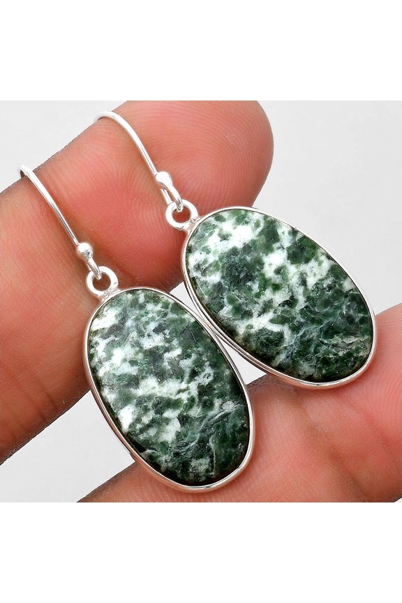 Natural Dioptase 925 Sterling Silver Earrings Jewelry E-1001 SDE69733