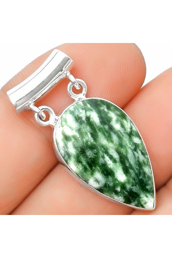 Natural Dioptase 925 Sterling Silver Pendant Jewelry P-1198 SDP126299