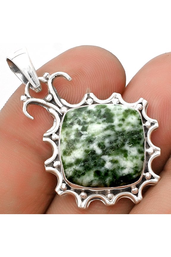 Natural Dioptase 925 Sterling Silver Pendant Jewelry P-1249 SDP120707