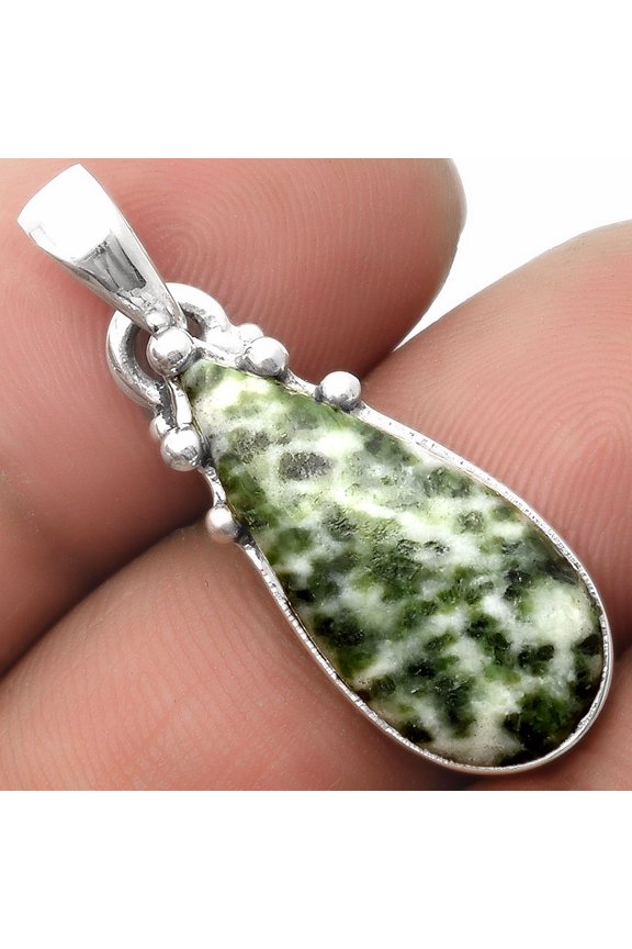 Natural Dioptase 925 Sterling Silver Pendant Jewelry P-1349 SDP109959