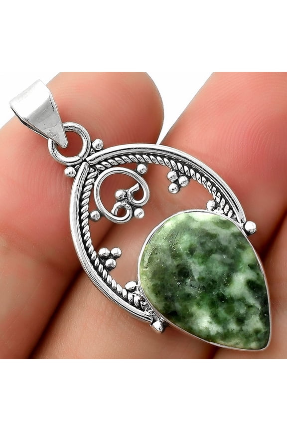Natural Dioptase 925 Sterling Silver Pendant Jewelry P-1508 SDP111429