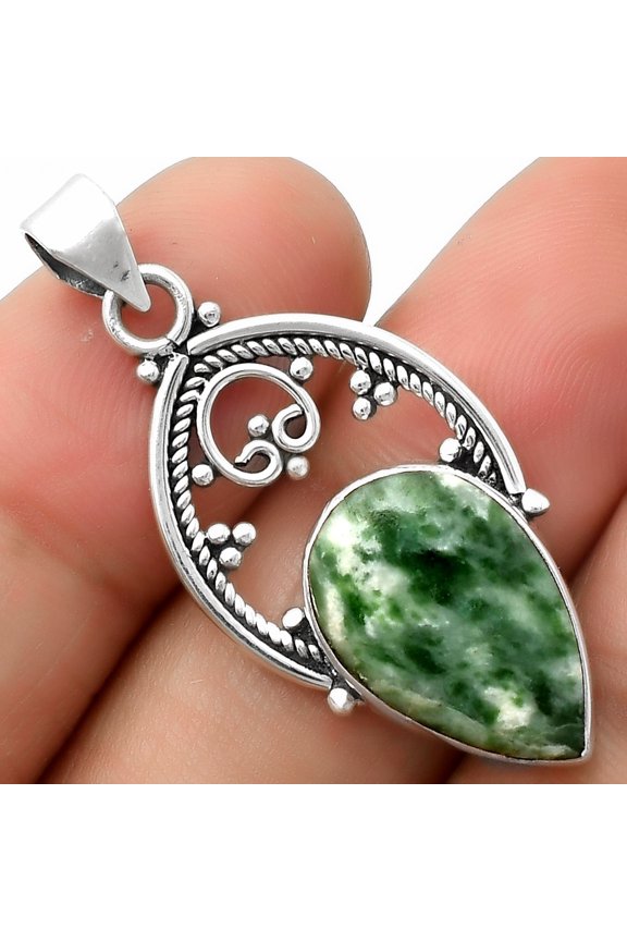 Natural Dioptase 925 Sterling Silver Pendant Jewelry P-1508 SDP111447