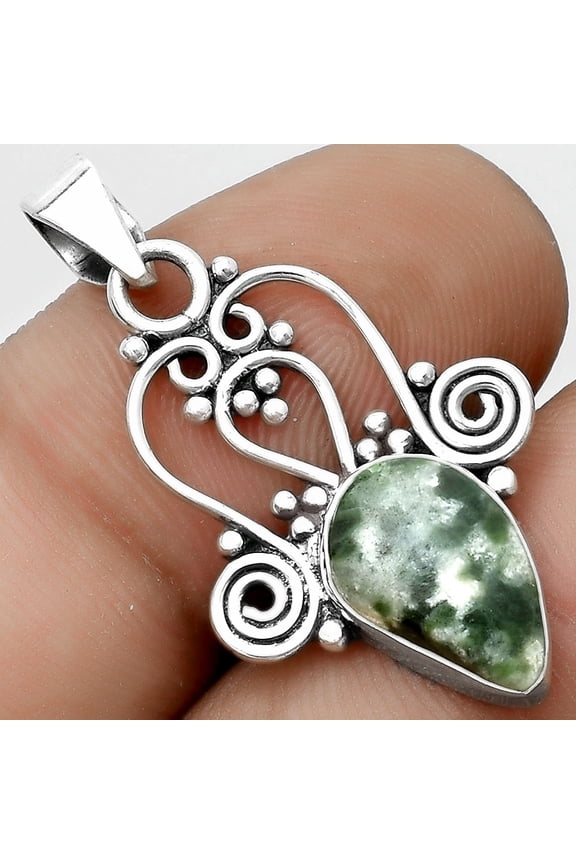 Natural Dioptase 925 Sterling Silver Pendant Jewelry P-1553 SDP121824