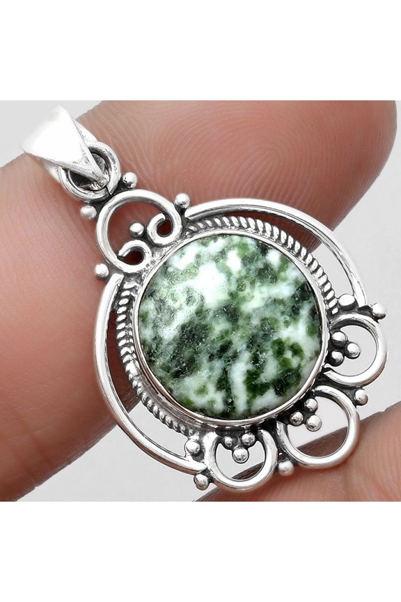 Natural Dioptase 925 Sterling Silver Pendant Jewelry P-1569 SDP103530