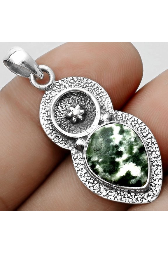 Natural Dioptase 925 Sterling Silver Pendant Jewelry P-1716 SDP121712