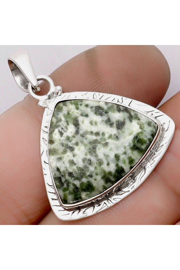 Natural Dioptase 925 Sterling Silver Pendant Jewelry SDP104638