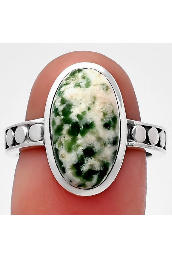 Natural Dioptase 925 Sterling Silver Ring s.7 Jewelry R-1060 SDR214827