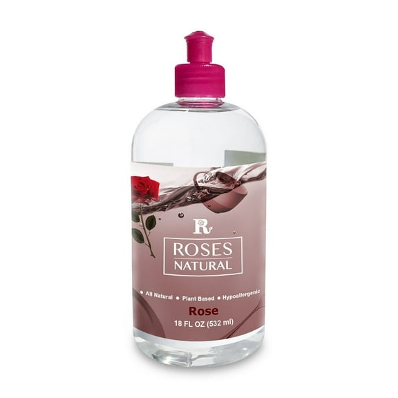 Natural Dish Soap - Rose 18oz