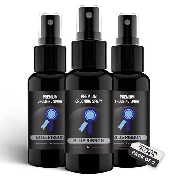 Natural Dog Cologne and Odor Eliminator - Dog Grooming Spray 3pack (Blue Ribbon)