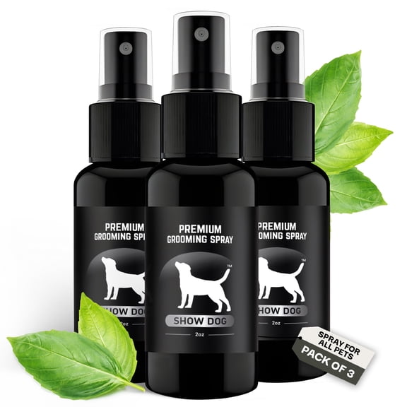 Natural Dog Cologne and Odor Eliminator - Dog Grooming Spray 3pack (Show Dog)