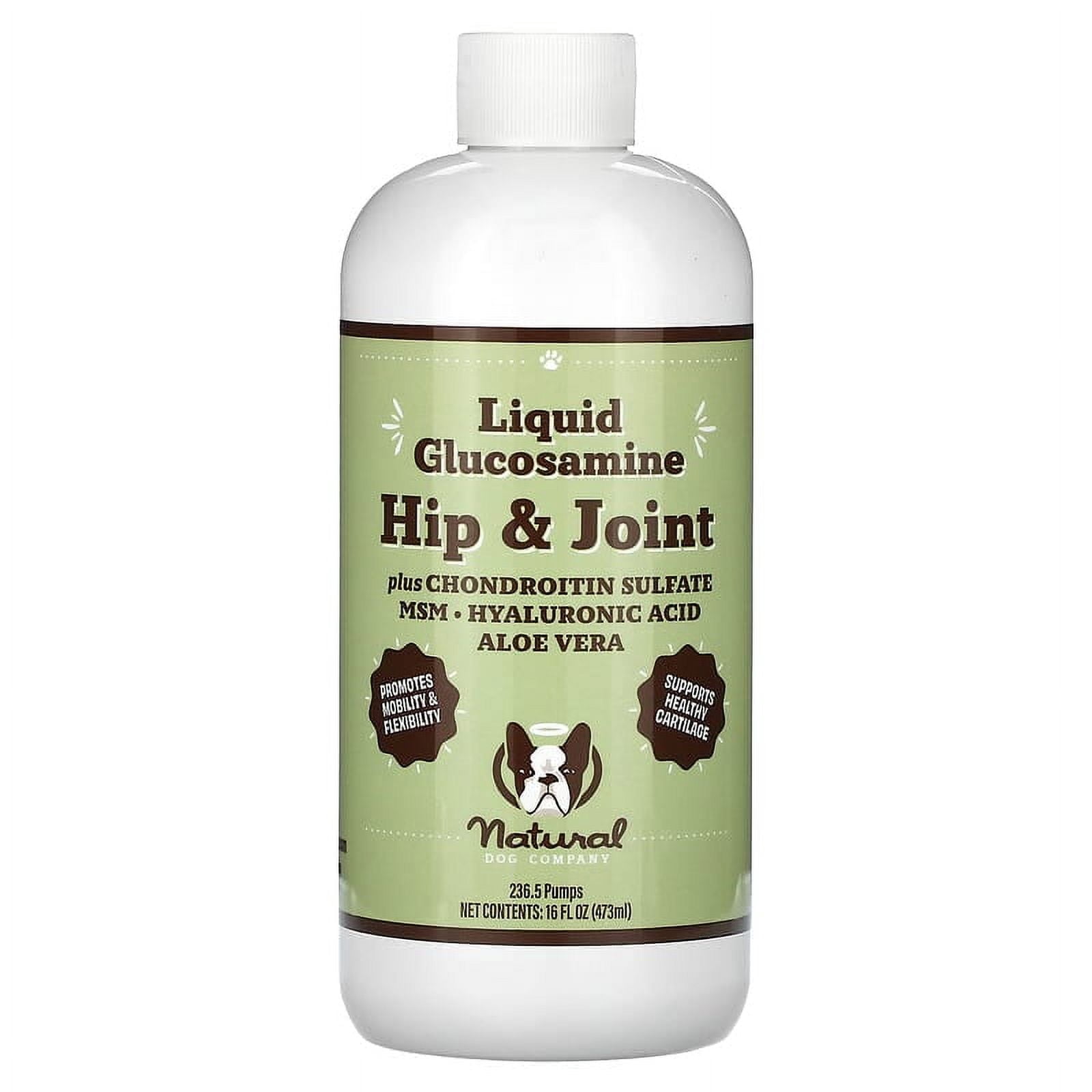 Image showcasing Natural Dog Company, Liquid Glucosamine, Hip & Joint, For Dogs, 16 fl ...
