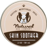 Natural Dog Company Skin Soother Balm for Dogs, Relieves Dry, Itchy Skin, Treats Skin Irritations, Wounds, Hot Spots, Dermatitis, 2 oz Tin