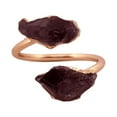 thumbnail image 1 of Natural Double Amethyst Gold Adjustable Ring NDBTGAR2, 1 of 8