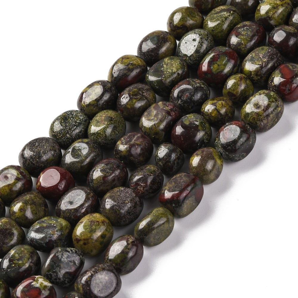 Natural Dragon Blood Beads Strands Nuggets Tumbled Stone 7~12x6~8x5~7mm Hole: 1mm about 43~44pcs/strand 15.47~15.63''(39.3~39.7cm)