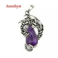thumbnail image 1 of Natural Dragon Crystal Pendant Necklace Gem Stone Quartz Oval Man Women Healing, 1 of 5