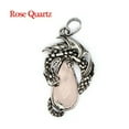 thumbnail image 1 of Natural Dragon Crystal Pendant Necklace Gem Stone Quartz Oval Man Women Healing, 1 of 5