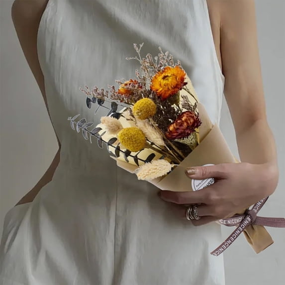 Natural Dried Flower Bouquet Boho Style for Wedding Party Home Table Centerpiece and Gift Decoration