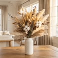 thumbnail image 1 of Dried Floral Arrangement | Rustic Boho Decor - Pampas Grass, Cotton Stems, Bunny Tails, Eucalyptus, Lavender & Wheat for Wedding Centerpiece, Table & Home, 1 of 9
