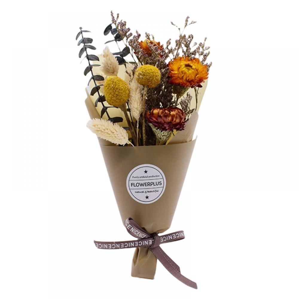 Natural Dried Flowers Bouquet - Boho Bouquet Arrangements for Home Wedding Kitchen Party Decor
