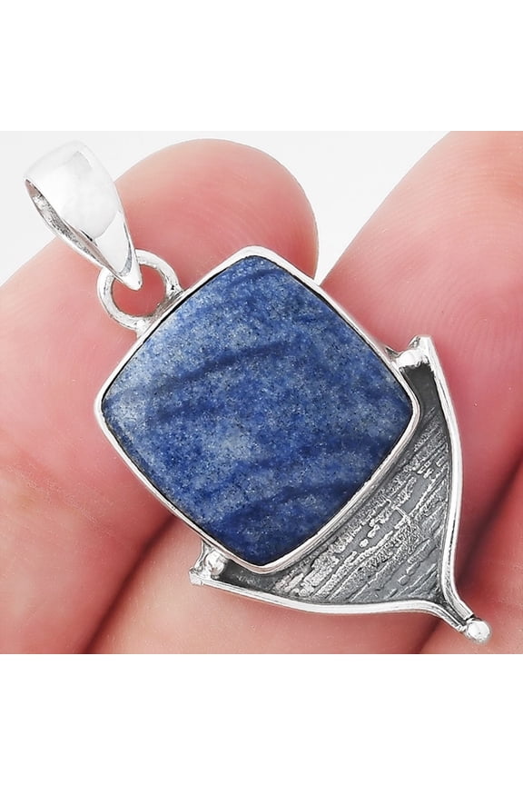 Natural Dumortierite Quartz 925 Sterling Silver Pendant Jewelry P-1393 SDP156533