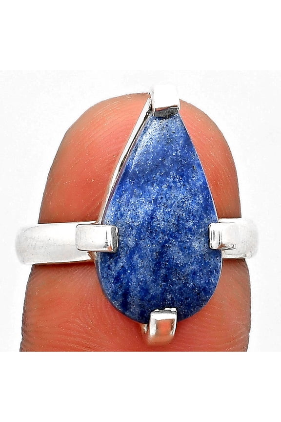 Natural Dumortierite Quartz 925 Sterling Silver Ring s.7 Jewelry R-1089 SDR187016