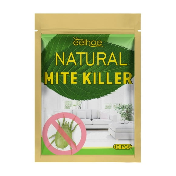 Natural Dust Mite Repellent Bags - Plant-Based Formula for Mattress, Sofa, Closet & Bedding - Kills Dust Mites, Fleas & Bed Bugs (6 Pack)