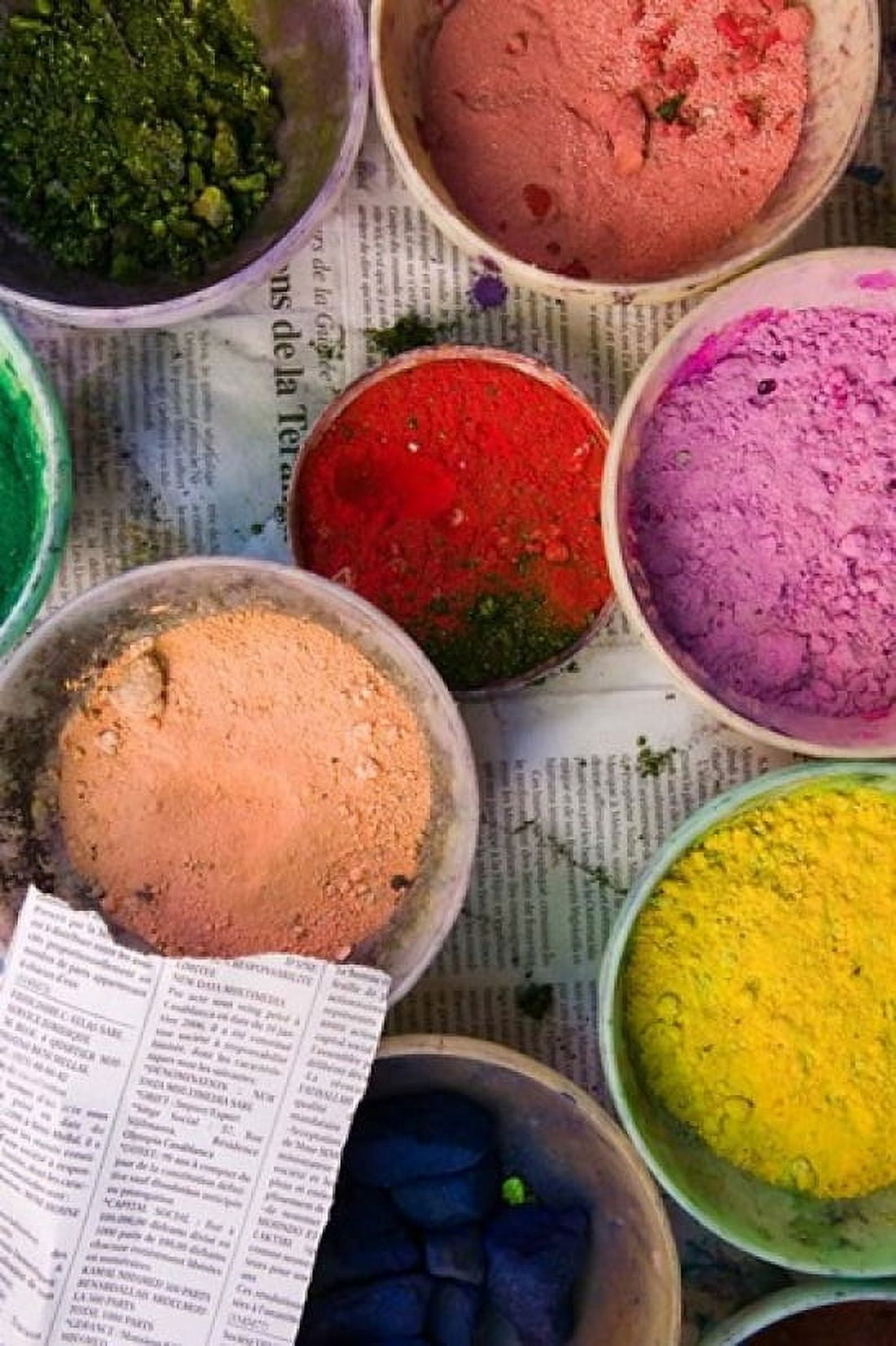 Natural Dyes The Souqs of Marrakech Marrakech Morocco Canvas Art - Walter Bibikow DanitaDelimont (23 x 34)