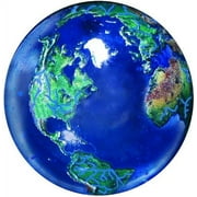 Natural Earth Marble Set Of Three 0.9 inch Translucent Blue Marble Made Of Recycled Glass.