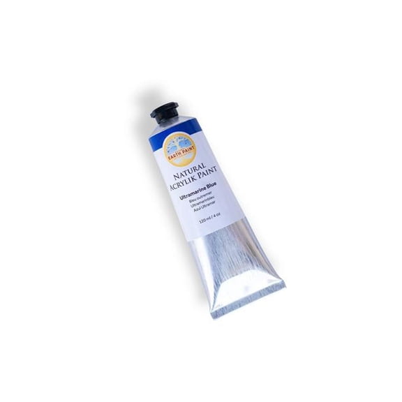 Natural Earth Paint Natural Acrylik Paint, Heavy Body, Ultramarine Blue, 4 oz