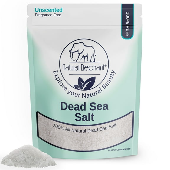 Natural Elephant Dead Sea Bath Salt | 5 Pounds (80oz) | 100% Natural and Pure| Coarse Grain | For Bathing and Relaxation of Body and Mind
