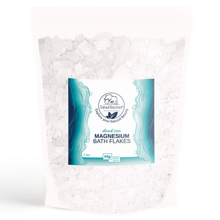 Natural Elephant Dead Sea Magnesium Bath Flakes | 2 lbs (900g) | Pure Magnesium Chloride Soak for Body and Foot | Ideal for a Soothing Bath Experience | Alternative to Epsom Salt