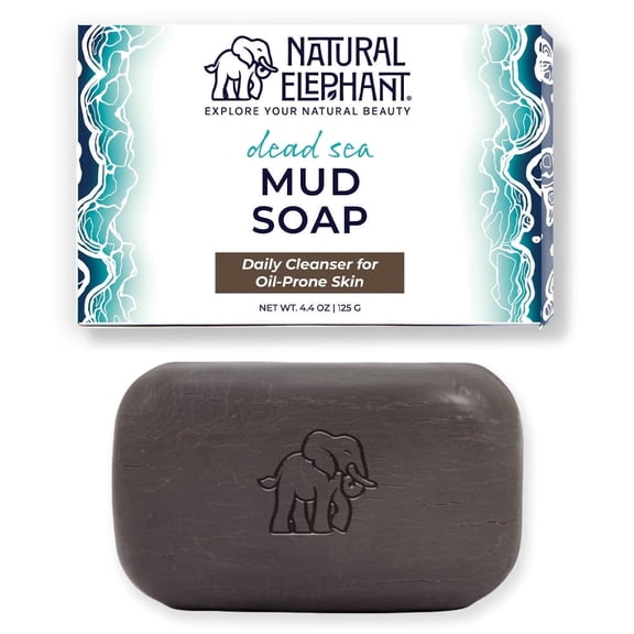 Natural Elephant Dead Sea Mud Soap 4.4 oz (125 g)