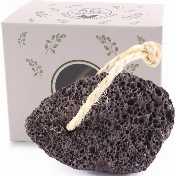 Natural Elephant Natural Volcanic Lava Pumice Stone Callus and Foot Pedicure Rock Scrub Packs (Single Pumice Stone)