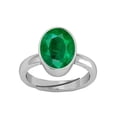 thumbnail image 1 of Natural Emerald 13.25 Ratti / 12.45 Carat Panna Adjustable Ring For Women'S And Men'S (Lab - Approved)-B0DM2H, 1 of 7