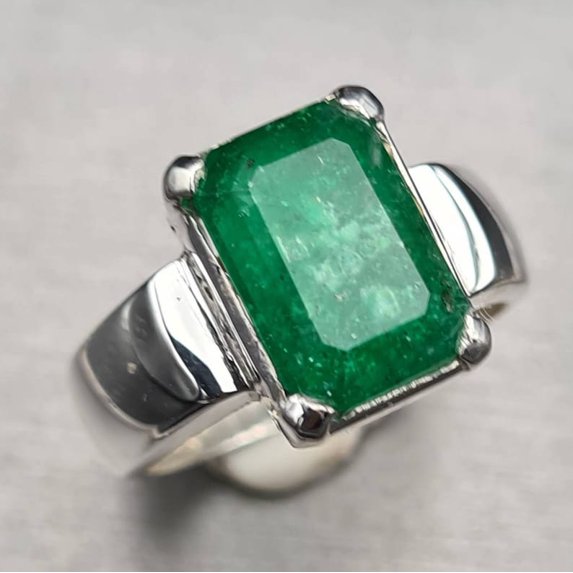 Natural Emerald Ring Unheated Untreated Green Emerald Ring Swat rich green Emerald stone Swati Emerald Ring real Zamurd Ring Shia rings