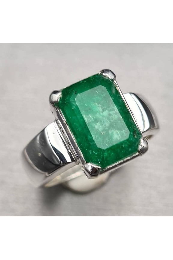 Natural Emerald Ring Unheated Untreated Green Emerald Ring Swat rich green Emerald stone Swati Emerald Ring real Zamurd Ring Shia rings