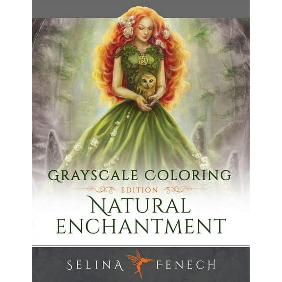 Natural Enchantment - Grayscale Coloring Edition, (Paperback)