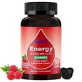 thumbnail image 1 of Biobor Energy Gummies with B12, Goji, CoQ10 – Raspberry Flavor, Gluten Free (60 Count), 1 of 6