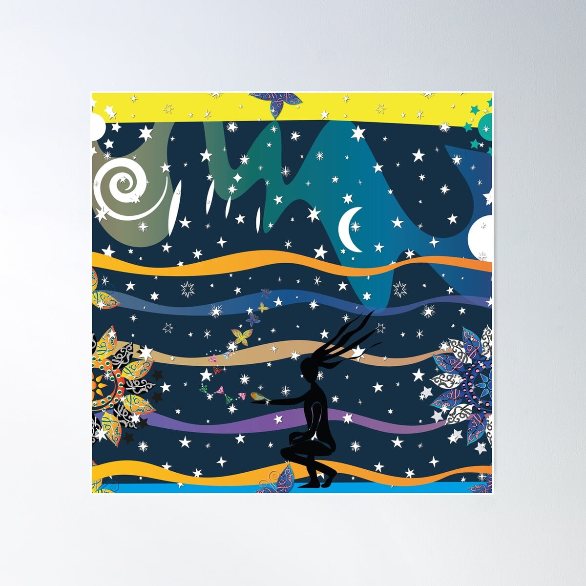 Illustration of Energy Wellness Apartment Decor