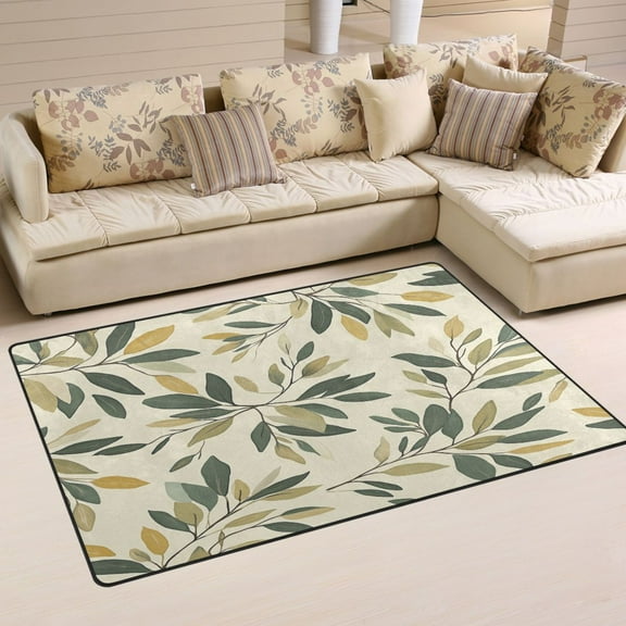 Natural Environment Soft Polyester Area Rug 31''x20'', Non Slip, Memory Foam, Water Absorbent