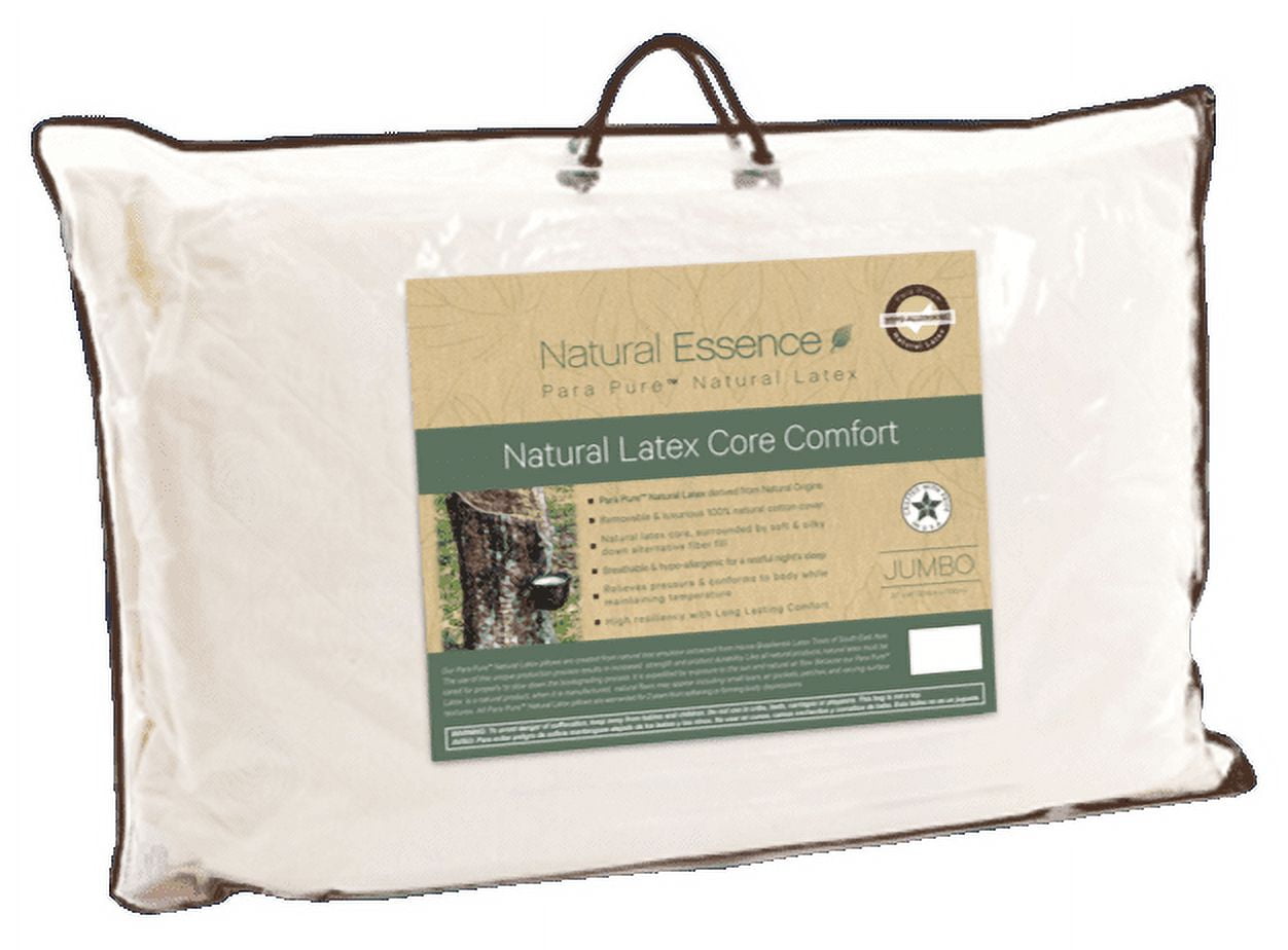Natural Essence Para Pure Latex Core Comfort Pillow Twin Pack
