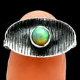thumbnail image 1 of Natural Ethiopian Opal 925 Sterling Silver Ring s.7.5 Jewelry R-1573 SDR244284, 1 of 5