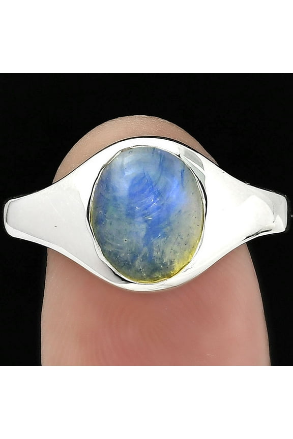 Natural Ethiopian Opal 925 Sterling Silver Ring s.7.5 Jewelry SDR151497