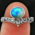 thumbnail image 1 of Natural Ethiopian Opal 925 Sterling Silver Ring s.8.5 Jewelry DGR1121_J_8.5 R-1046, 1 of 7
