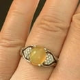 thumbnail image 1 of Natural Ethiopian Opal And Diamond Ring in 10K White Gold Plated, 1 of 7