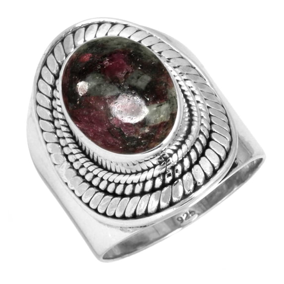 Natural Eudialyte 925 Sterling Silver Handmade Ring