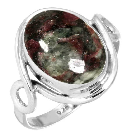 Natural Eudialyte 925 Sterling Silver Handmade Ring