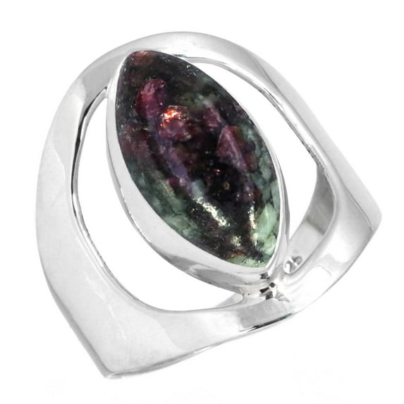Natural Eudialyte Ring 925 Sterling Silver Handmade Jewelry